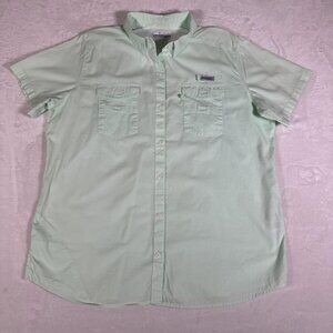 Columbia Shirt Men Size XL Vented Double Pockets PFG Omni-Shade Fishing Gear EUC